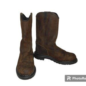 Red Wing Shoes Brown Leather Work Boots